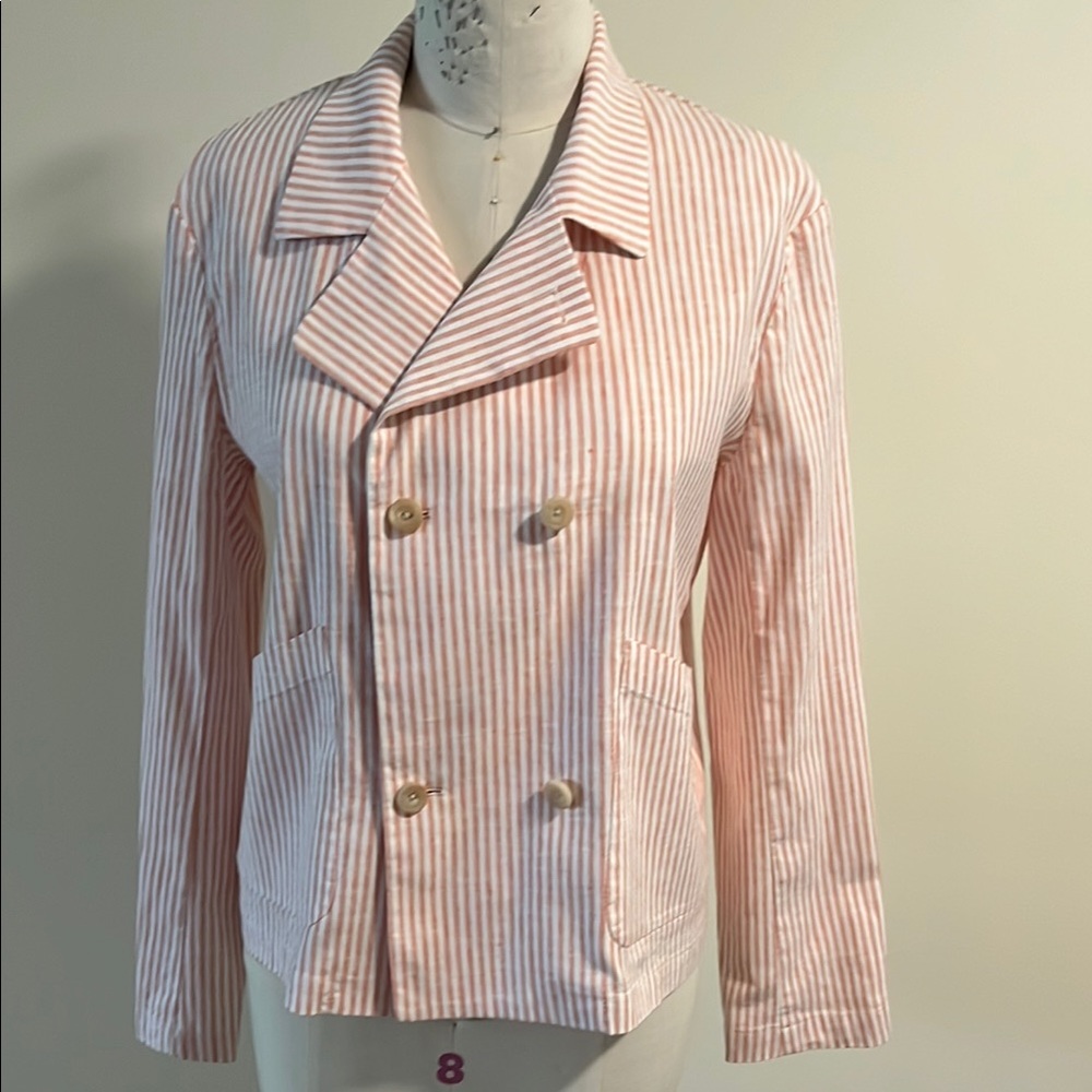 Frank & Eileen Pink Striped Blazer